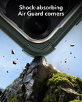 ESR Samsung Galaxy S26 Cyber Tough Magsafe Case with Stand Olive Green Shock-absorbing Air Guard corners