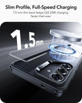 Samsung Galaxy S26 Plus Classic Hybrid Magsafe Case Clear Black Slim Profile Full Speed Charging