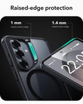 Samsung Galaxy S26 Plus Classic Hybrid Magsafe Case Frosted Black Raised Edge Protection
