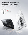 ESR Samsung Galaxy S26 Plus Classic Hybrid Magsafe Case with Stand Clear Black Powerful Protection ，Reveals True Color