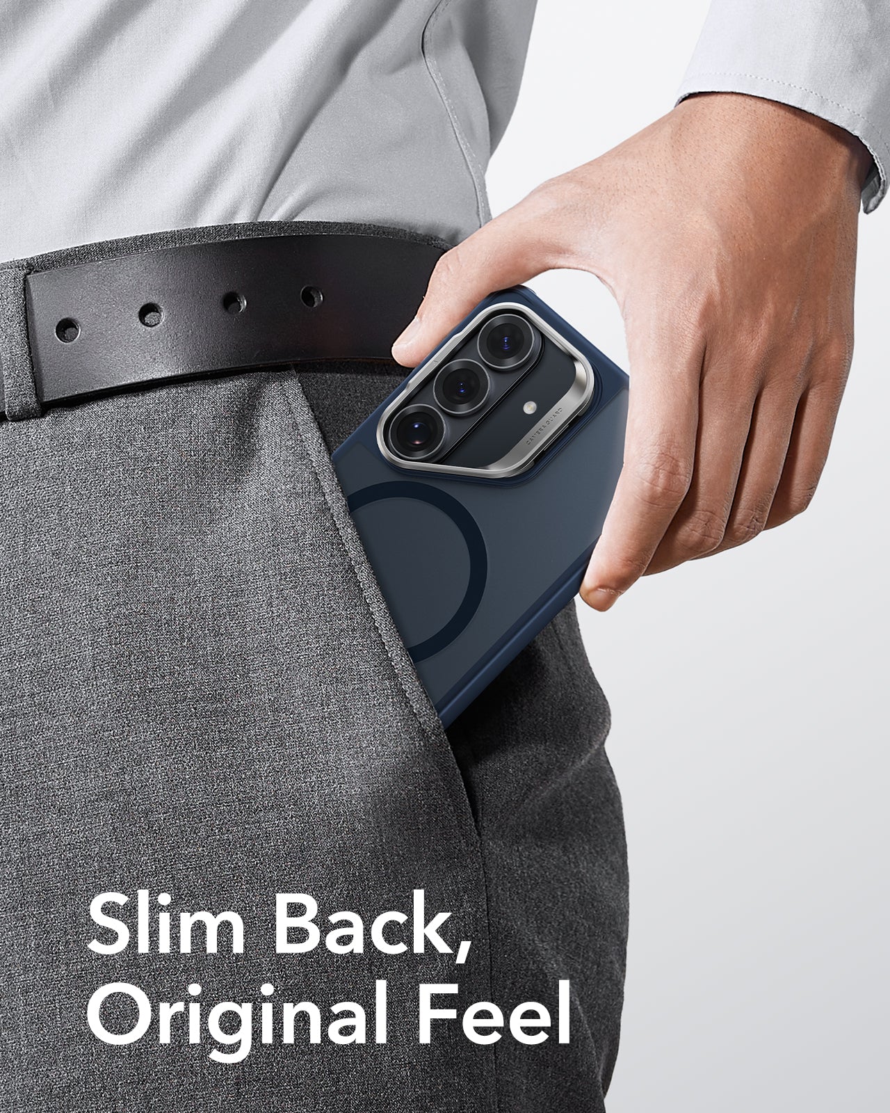 ESR Samsung Galaxy S26 Plus Classic Hybrid Magsafe Case with Stand Frosted Blue Slim Back Original Feel