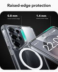 Galaxy S26 Ultra Classic Hybrid Magsafe Case and Corning Glass Privacy Screen Protector Set Raised-edge protection
