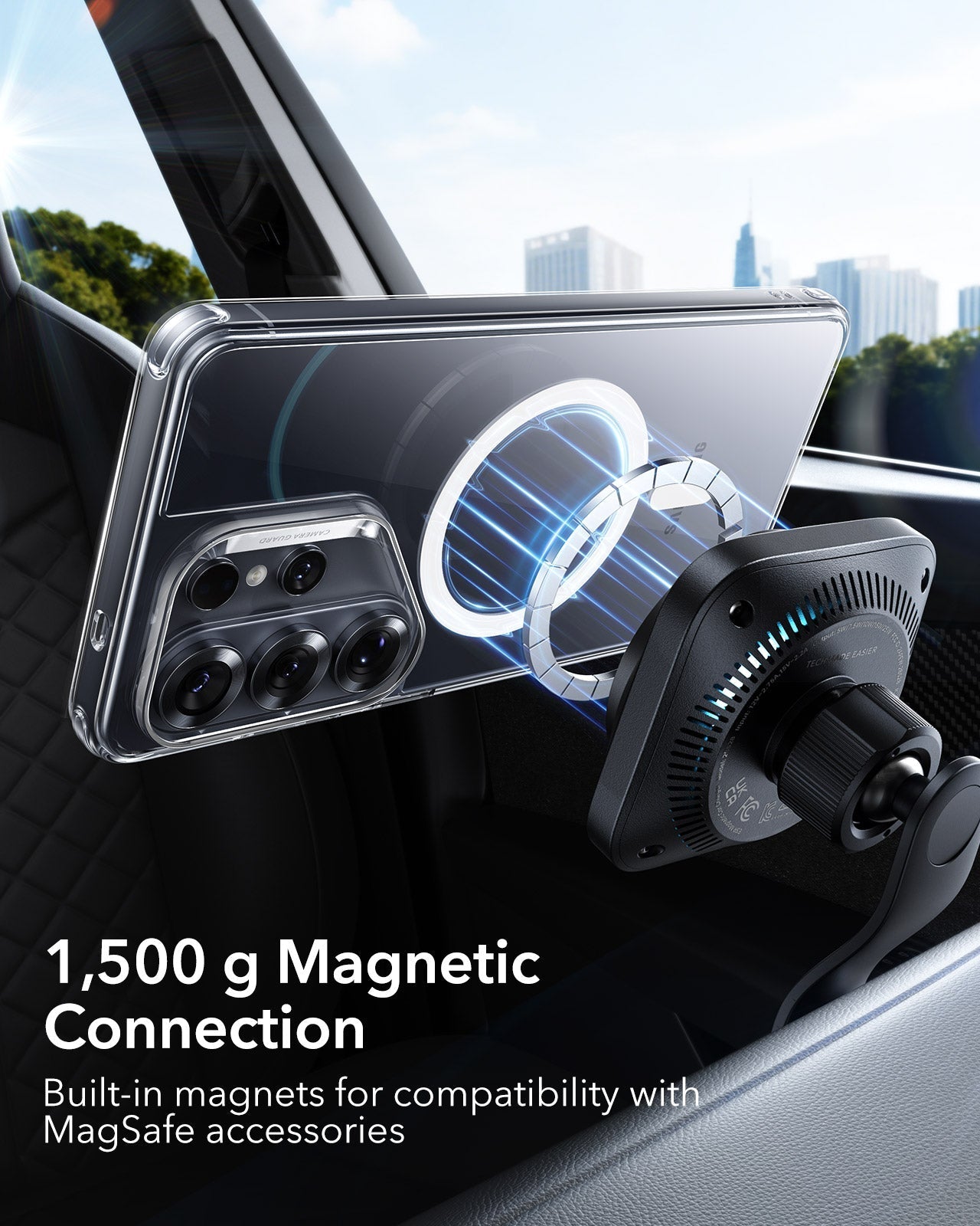 Samsung Galaxy S26 Ultra Classic Hybrid Magsafe Case Clear 1500g Magnetic Connection