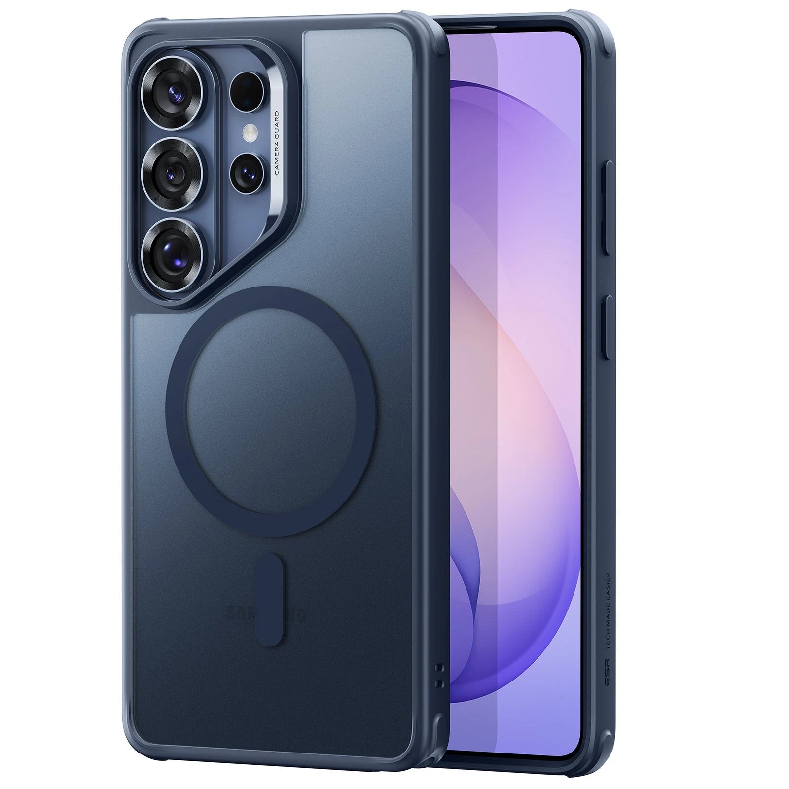 Samsung Galaxy S26 Ultra Classic Hybrid Magsafe Case Clear Frosted Blue