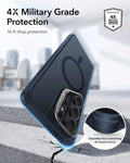 ESR Samsung Galaxy S26 Ultra Classic Hybrid Magsafe Case with Stand Frosted Blue 4X Military Grade Protection