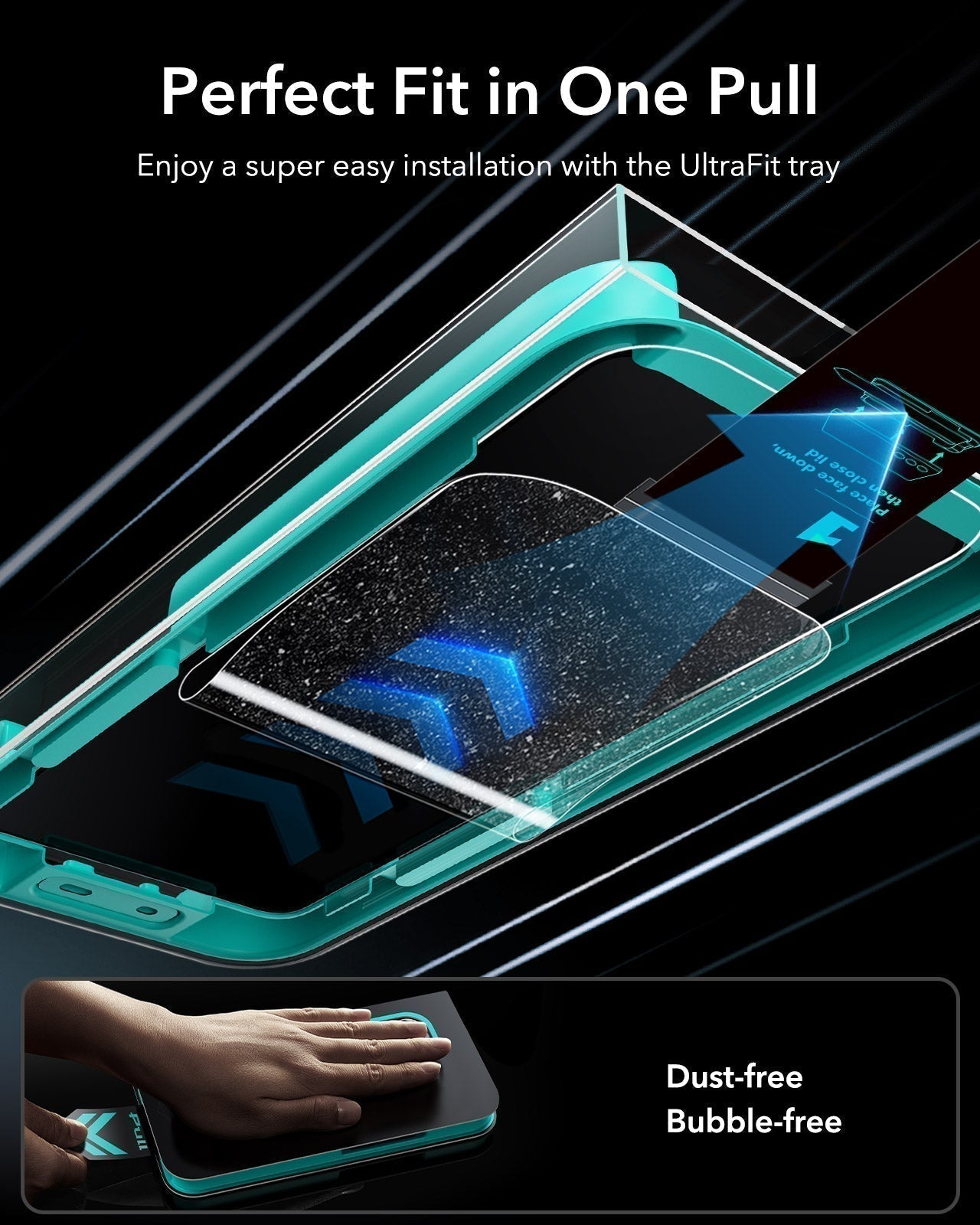 ESR Samsung Galaxy S26 Ultra Armorite Tempered Glass Privacy Screen Protector Perfect Fit in One Pull