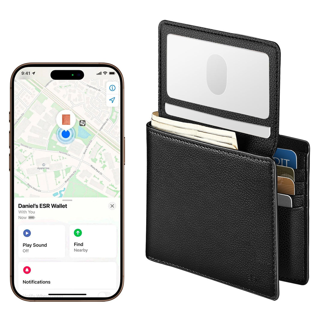 Geo Wallet with Find My - Twilight Black ESR ESR