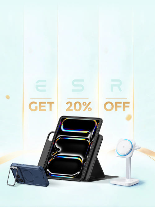 ESR Member's Day Sale: ESRTech Perfect Gifts — Chargers & Protection Gear
Get up to 30% off on cases and screen protectors for iPhone and Samsung Galaxy.
Enjoy these limited-time deals – shop now before they sell out.