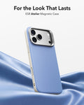 ESR Misty Blue Leather iPhone 18 Pro Max Magsafe Case with Stand For the Look That Lasts