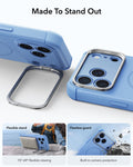 ESR Misty Blue iPhone 18 Pro Tough Phone Case Magsafe with Stand Made To Stand Out