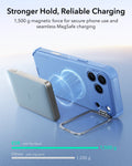 ESR Misty Blue iPhone 18 Pro Tough Phone Case Magsafe with Stand Stronger Hold,Reliable Charging