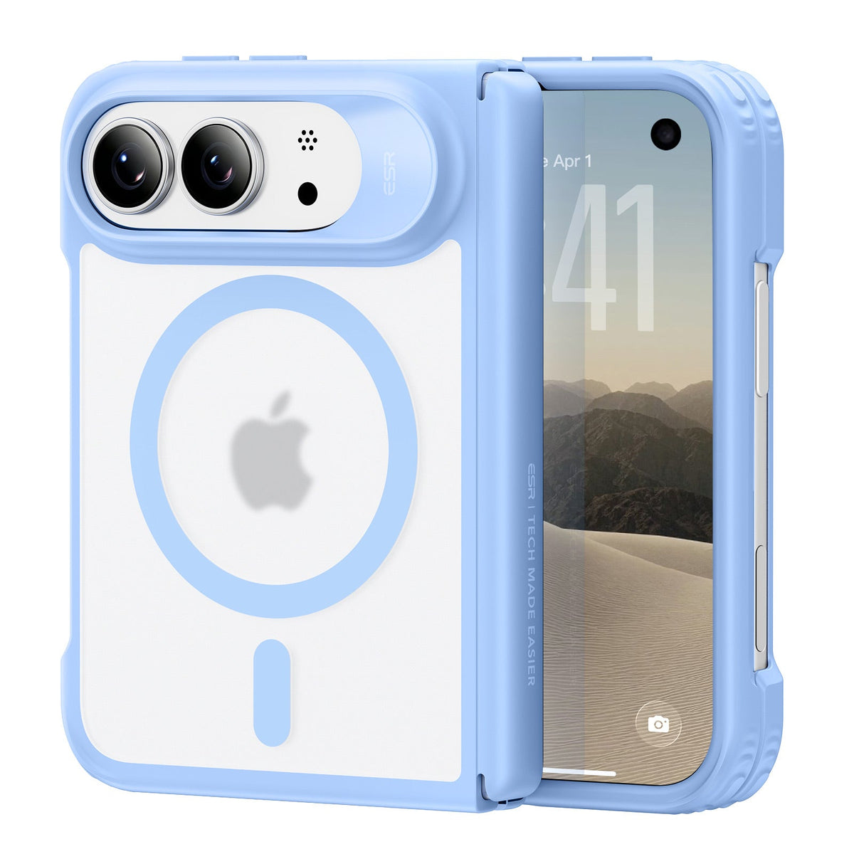 Misty Blue iPhone Duo Magsafe Slim Phone Case