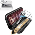 Silver iPhone 18 Pro Max Corning Glass Screen Protector with Full Coverage Camera Lens Protector