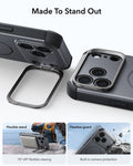 ESR Space Gray iPhone 18 Pro Tough Phone Case Magsafe with Stand 
Made To Stand Out