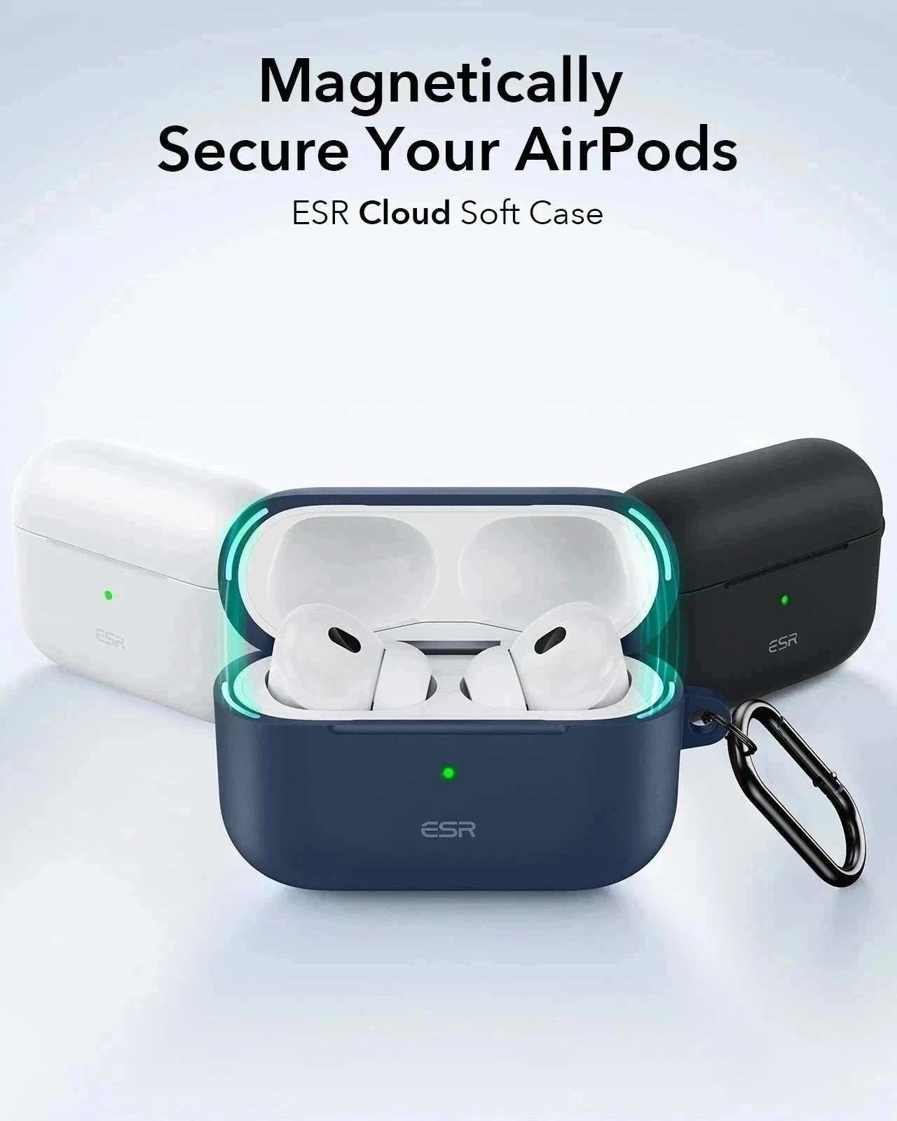 AirPods Pro (2023/2022/2019) Cloud Soft Case (HaloLock) - Black ESR ESR