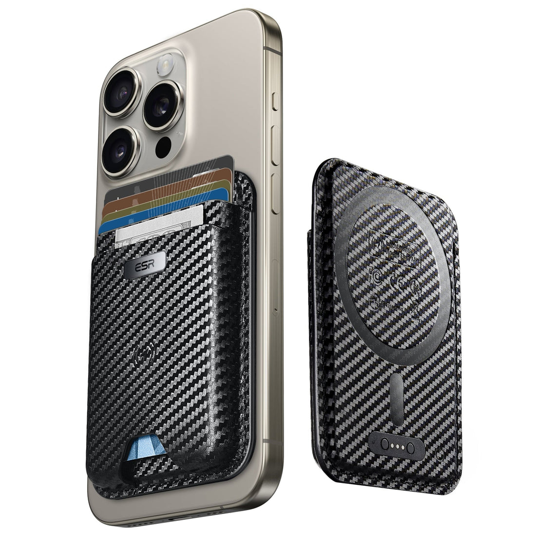 Geo Wallet Boost (HaloLock) - Black Carbon Fiber ESR ESR