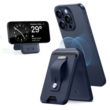 Geo Wallet Stand (HaloLock) with Built-in Find My - Dark Blue ESR ESR
