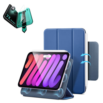 iPad mini (A20 Pro) Rebound Magnetic Protection Bundle - Navy Blue