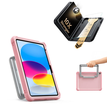 iPad 11" (A16) 2025 Kids Ultimate Protection Bundle - Pink