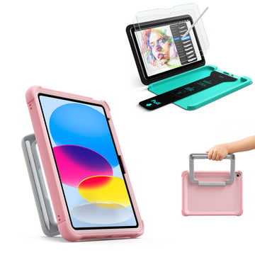 iPad 11" (A16) 2025 Kids Write & Protect Bundle - Pink