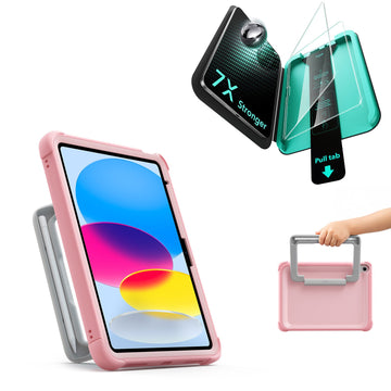 iPad 11" (A16) 2025 Kids Protection Bundle - Pink