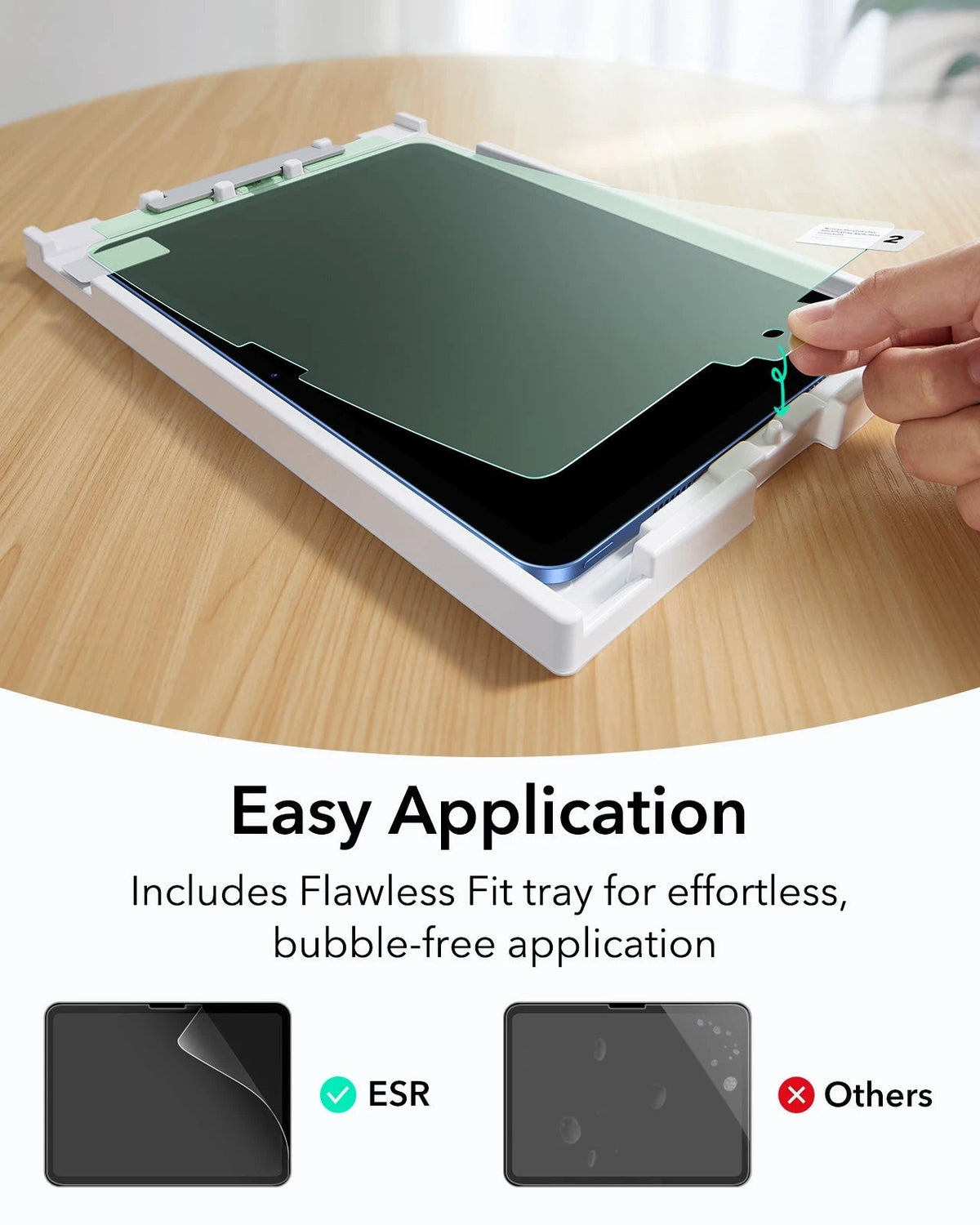 Blue Flex Keyboard Case & Paper-Feel Protector -easy application