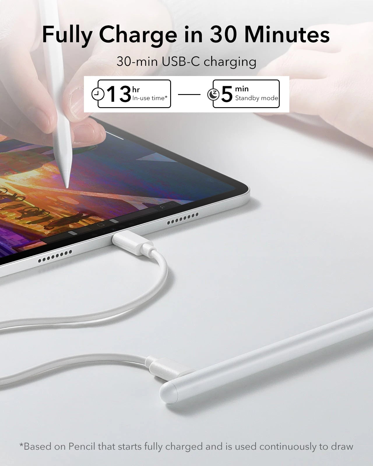 digital pencil-fully Charge in 30 minutes