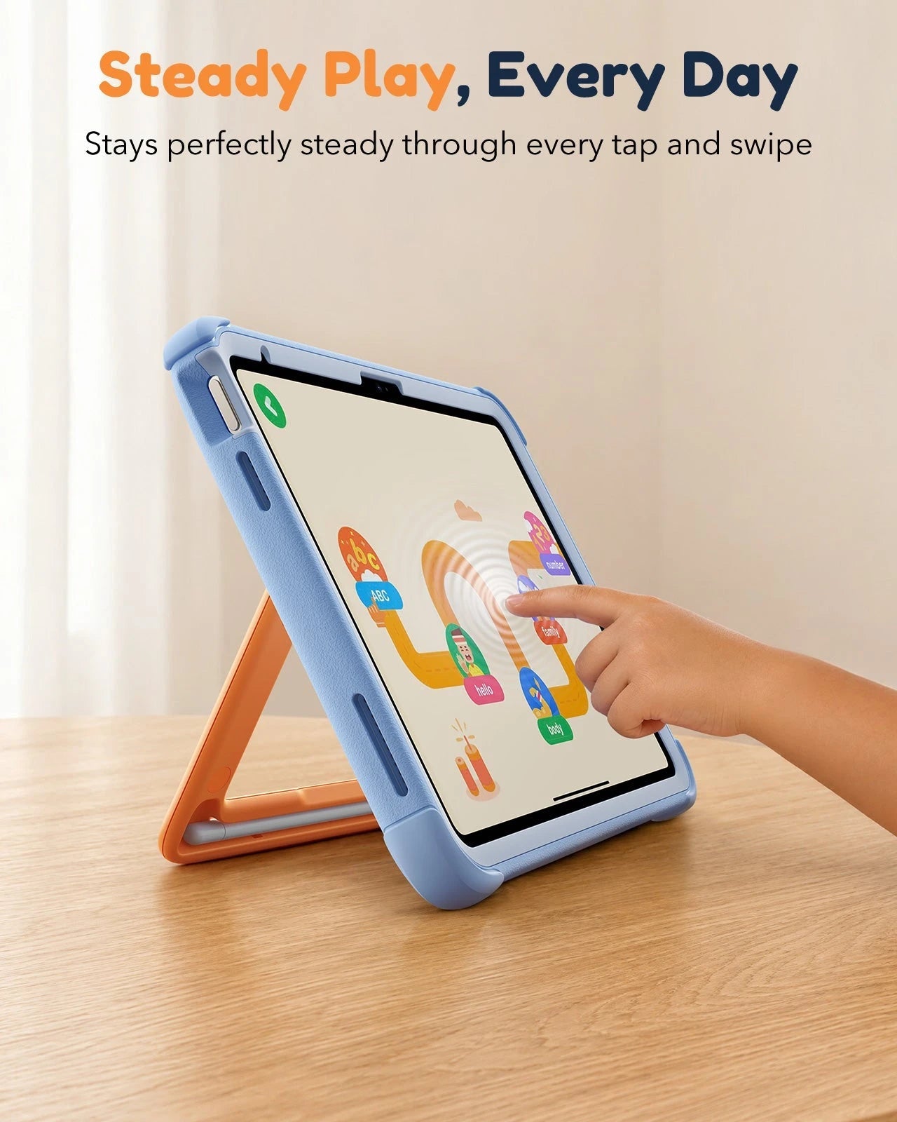 iPad 11" (A16) 2025 Bounce Case for Kids - Sky Blue ESR ESR