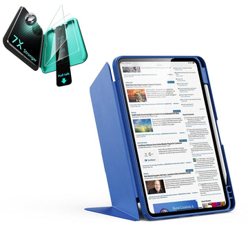 iPad 11" (A16) 2025 Bundle Flip Magnetic Case with Pencil Holder & Armorite® Protection - Navy Blue ESR ESR