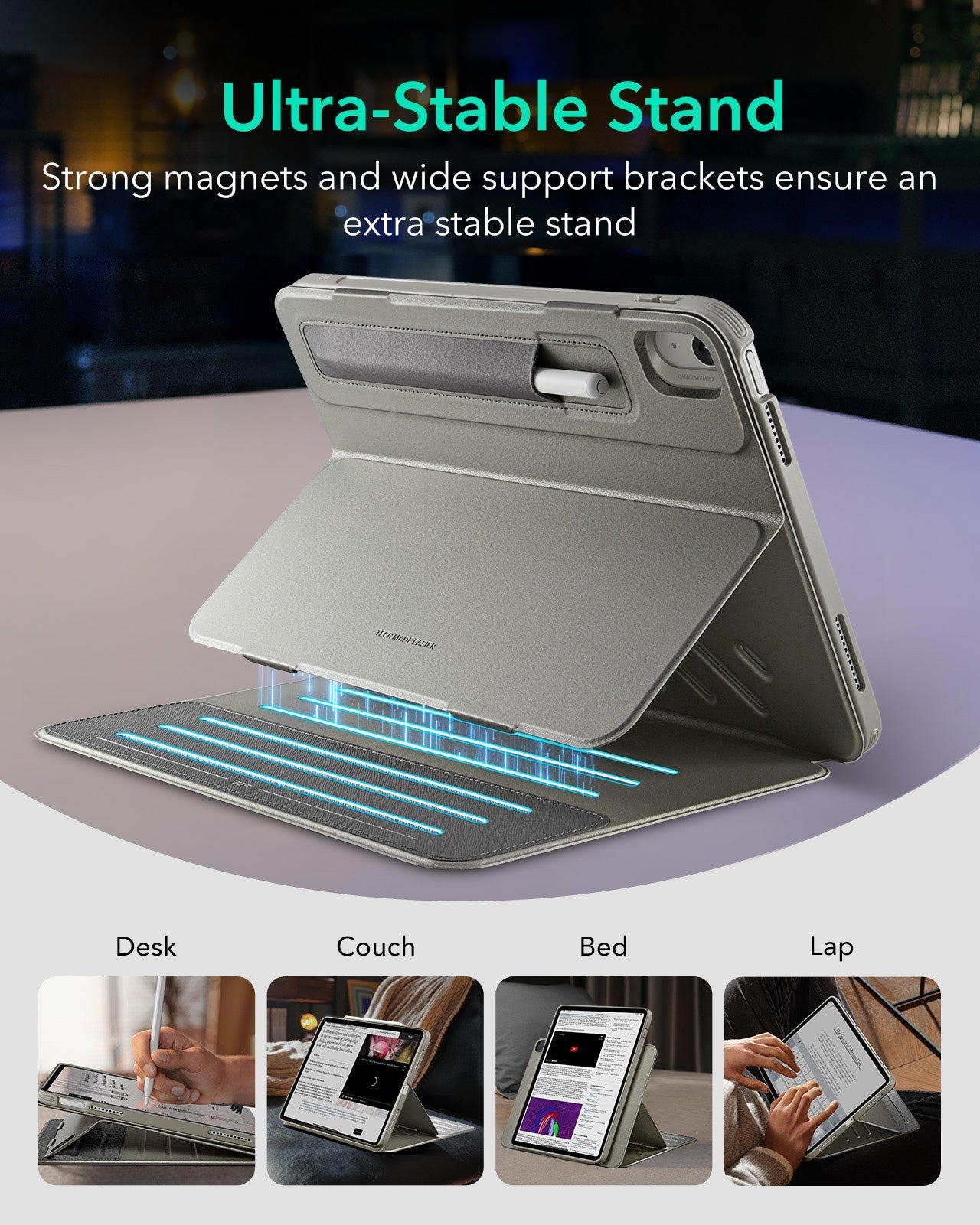 iPad 11" (A16) 2025 Bundle Shift Magnetic Case & Armorite® Paper-Feel Protection - Titanium ESR ESR