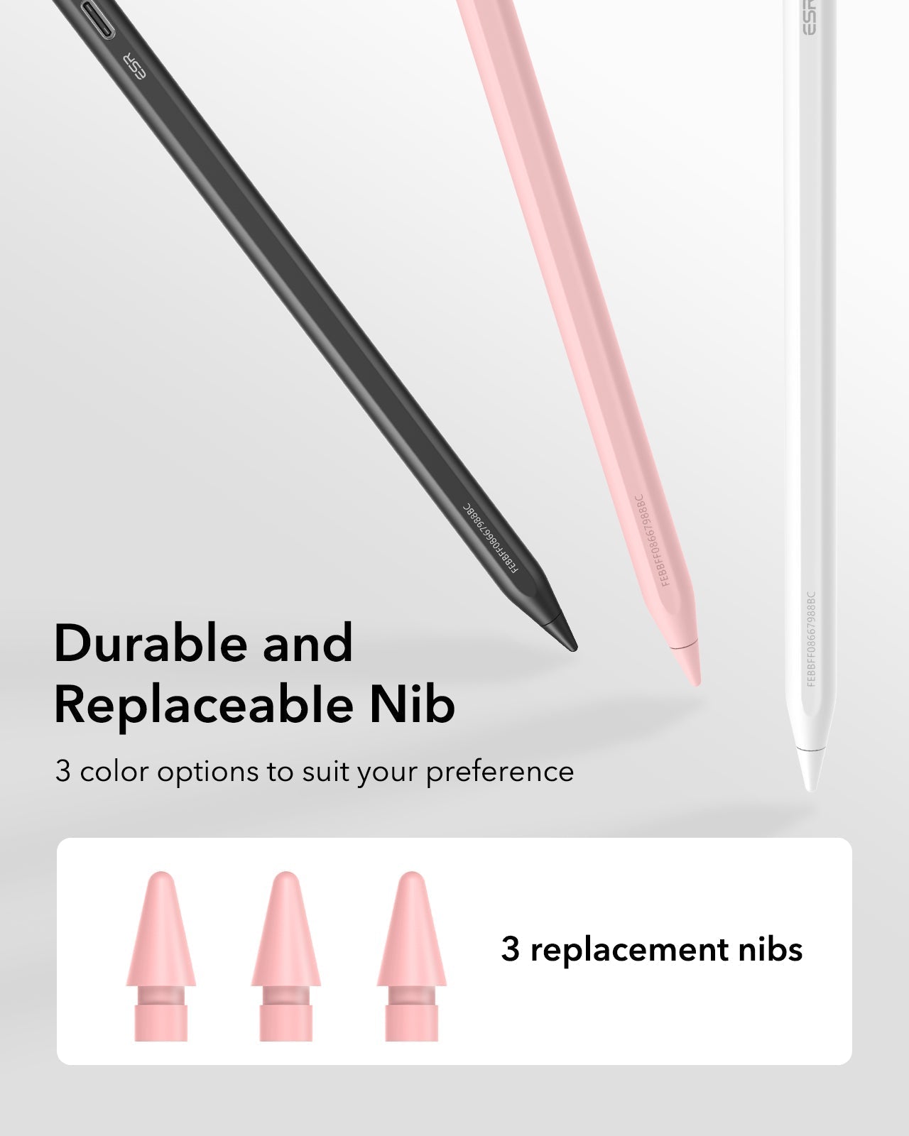 Pink Geo Digital pencil-Durable and replacereplaceable Nib