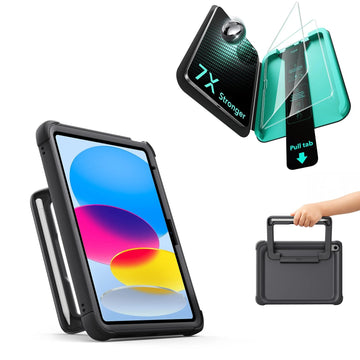 iPad 11" (A16) 2025 Kids Protection Bundle - Black ESR ESR
