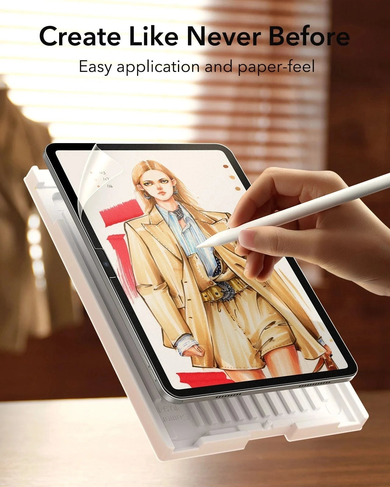 iPad 11" (A16, 2025) Rebound Magnetic Keyboard Case Paper-Feel Bundle - UK Layout-Black ESR ESR