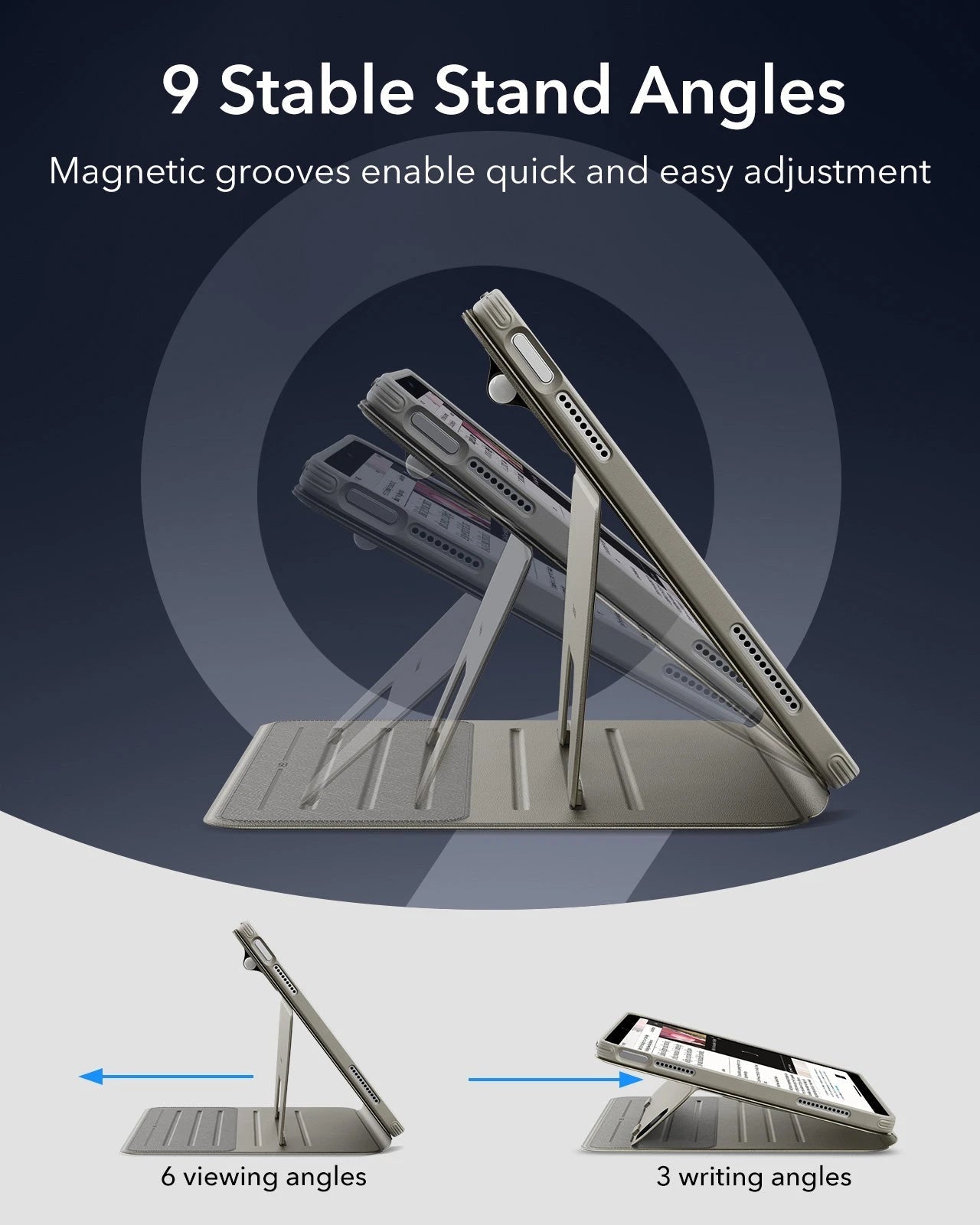 iPad 11" (A16, 2025) Shift Magnetic Case - Titanium ESR ESR