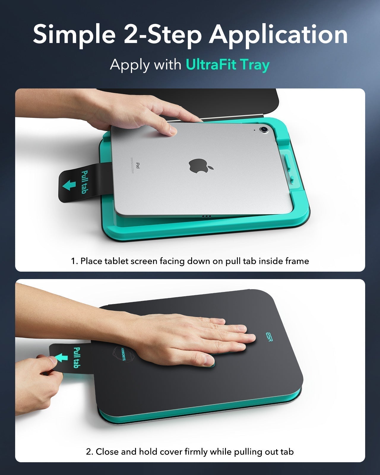 iPad 11" (A18) 2026 Shift Keyboard Case (Detachable) Protection Bundle-simple 2 step application