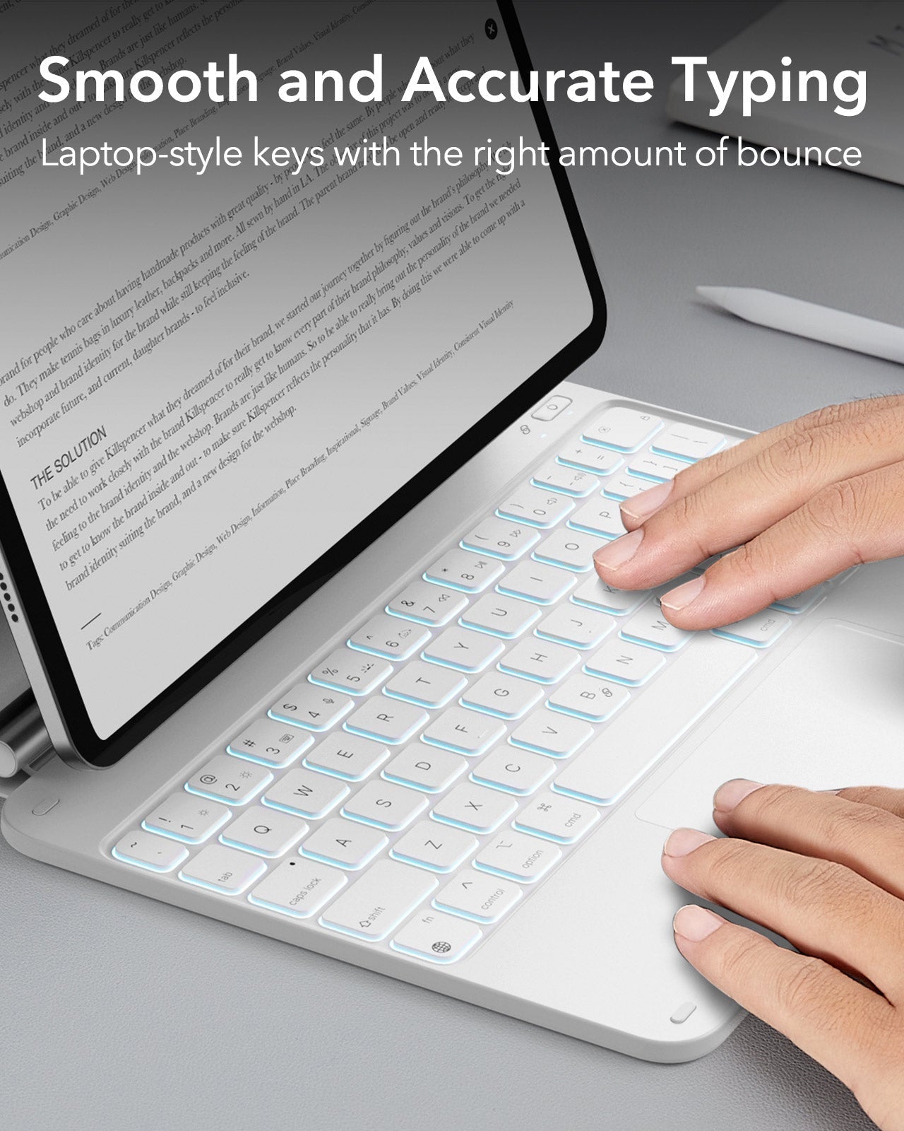 iPad_11th_Generation_Rebound_Magnetic_Keyboard_Case_white-smooth and accurate typing