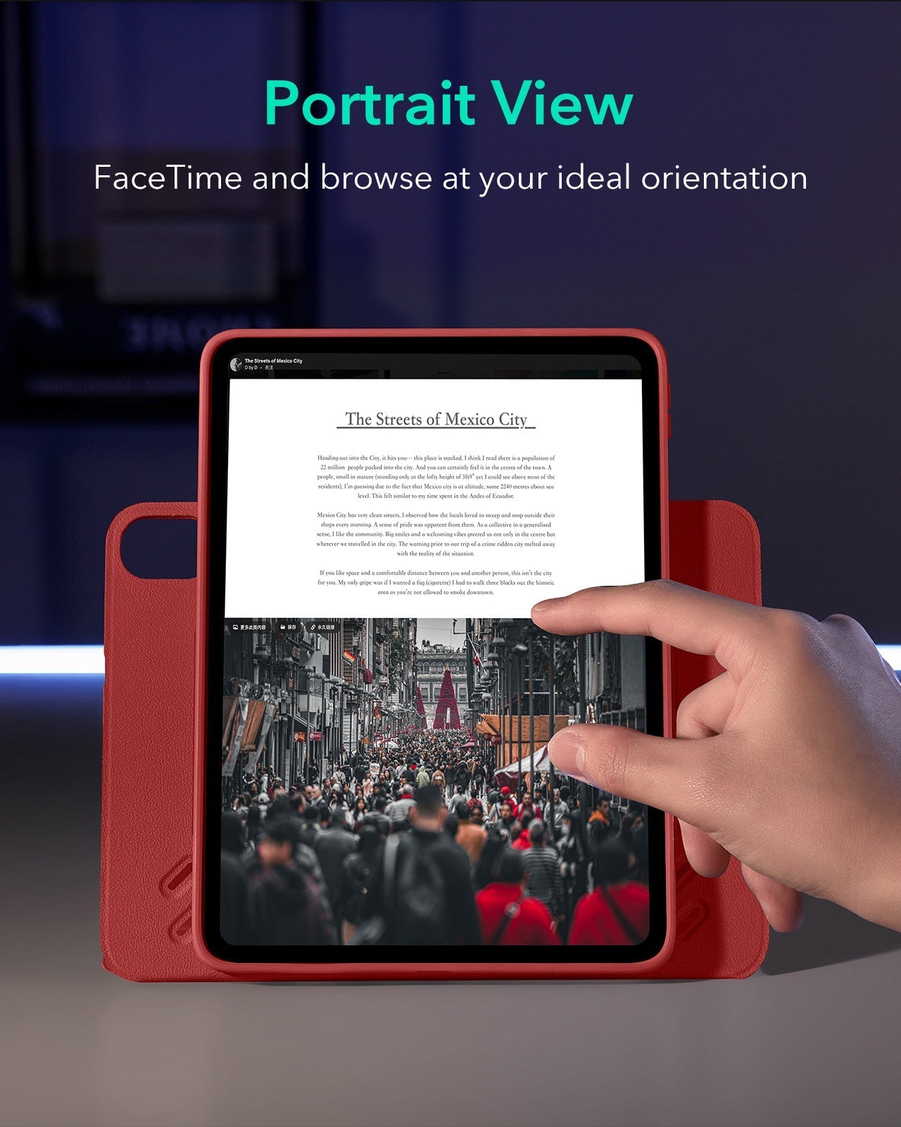 iPad Air 11" (2025) Shift Magnetic Case - Red ESR ESR