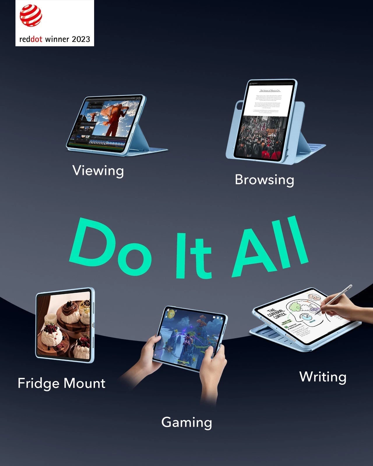 iPad Air 11″ (2025) Shift Transformation Bundle - Blue ESR ESR