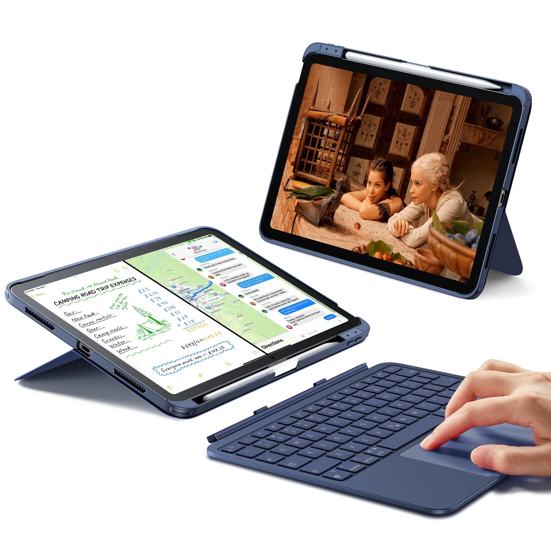 iPad Air 11" (M3) 2025 Flex Keyboard Case (Detachable)- US Layout-Blue ESR ESR