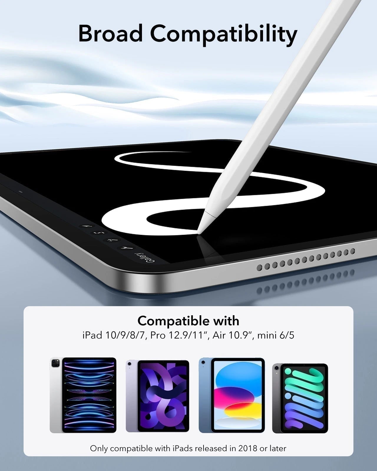 Flex Keyboard Case (Detachable) With Digital Pencil Bundle-broad compatibility