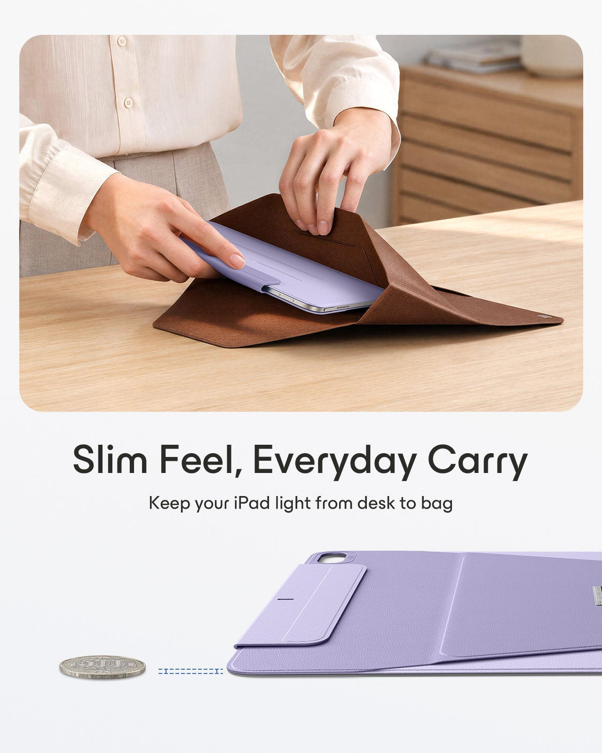 iPad Air 11" (M4) 2026 AirStance Magnetic Creator Bundle - Purple ESR ESR