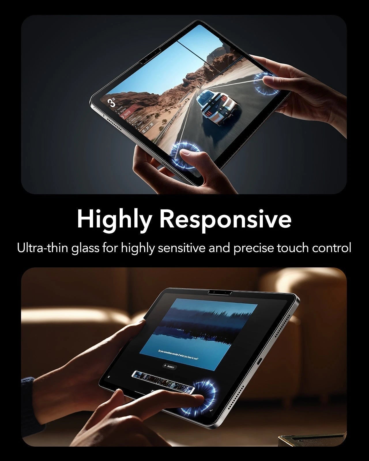 iPad Air 11" (M4) 2026 Bundle Flip Magnetic Case with Pencil Holder, Paper-Feel Magnetic & Armorite® Protection - Light Purple ESR ESR