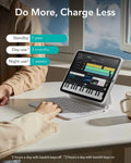 white ipad keyboard case-Do More，charge less