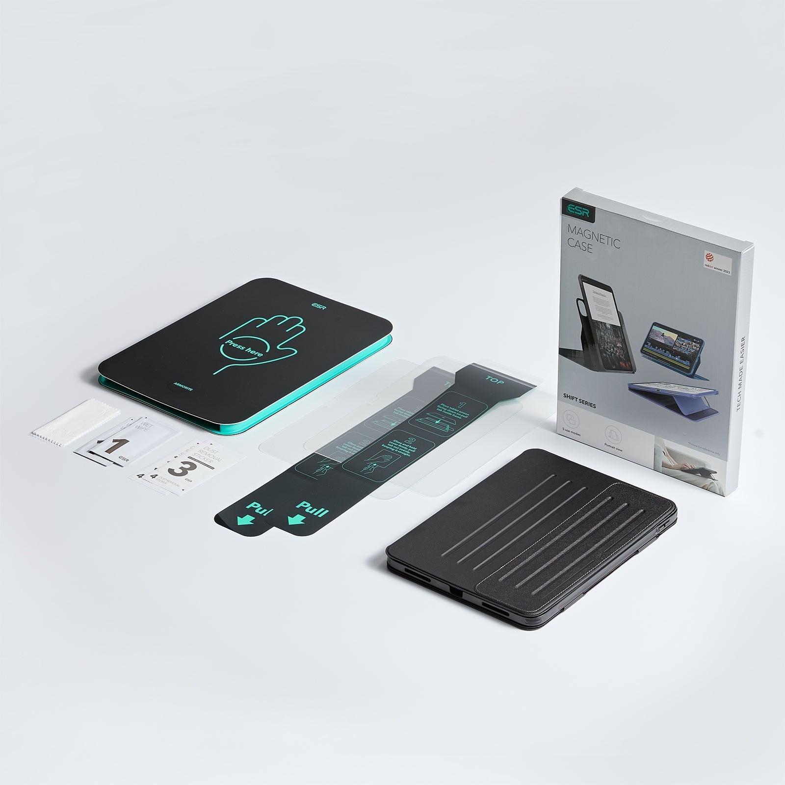 iPad Air 11" (M4) 2026 Bundle Shift Magnetic Case & Armorite® Paper-Feel Protection - Light Purple ESR ESR