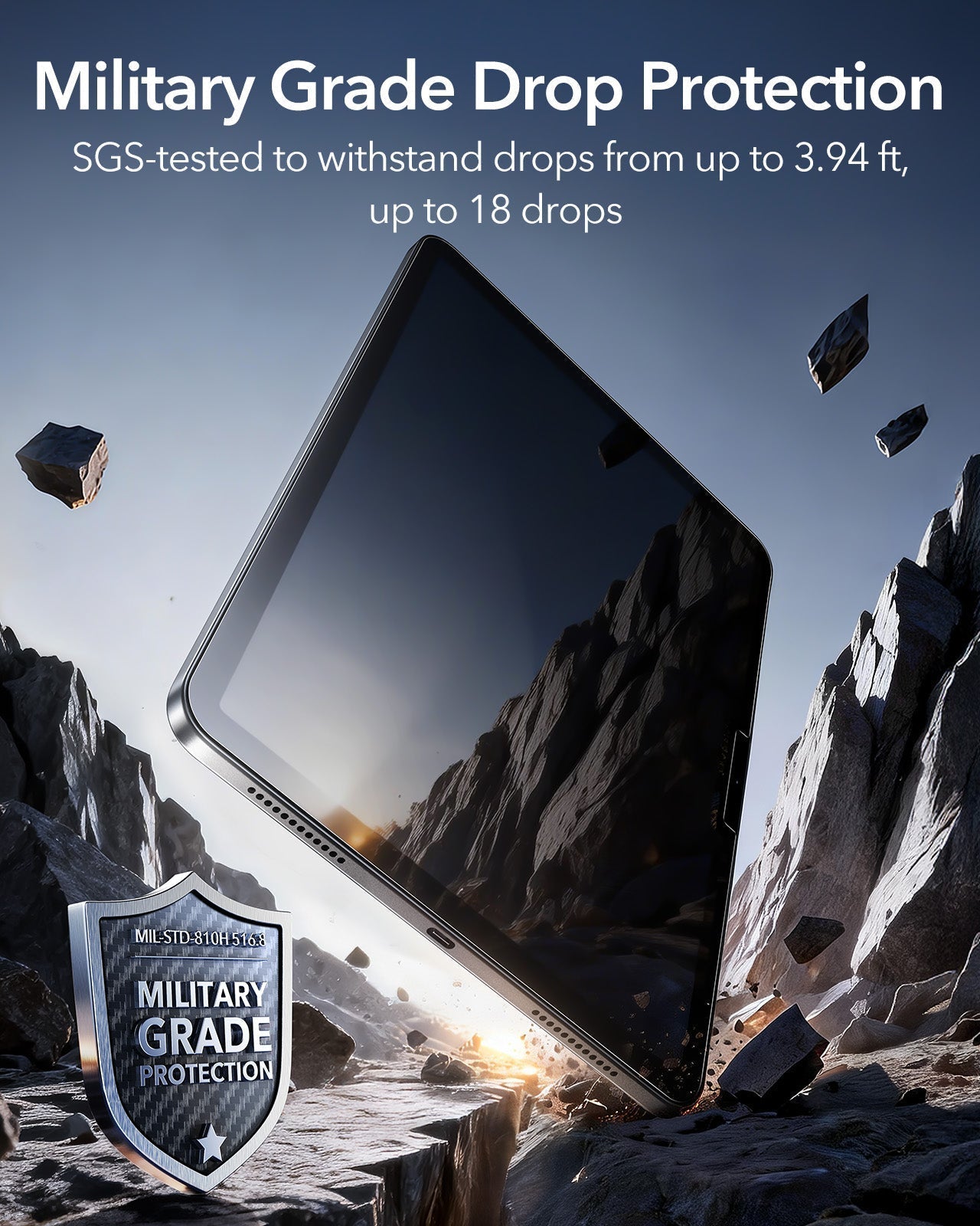 iPad Air 11" (M4) 2026 Bundle Shift Magnetic Case & Armorite® Paper-Feel Protection - Purple ESR ESR