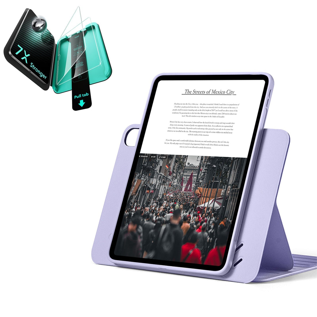 iPad Air 11" (M4) 2026 Bundle Shift Magnetic Case & Armorite® Protection - Light Purple ESR ESR