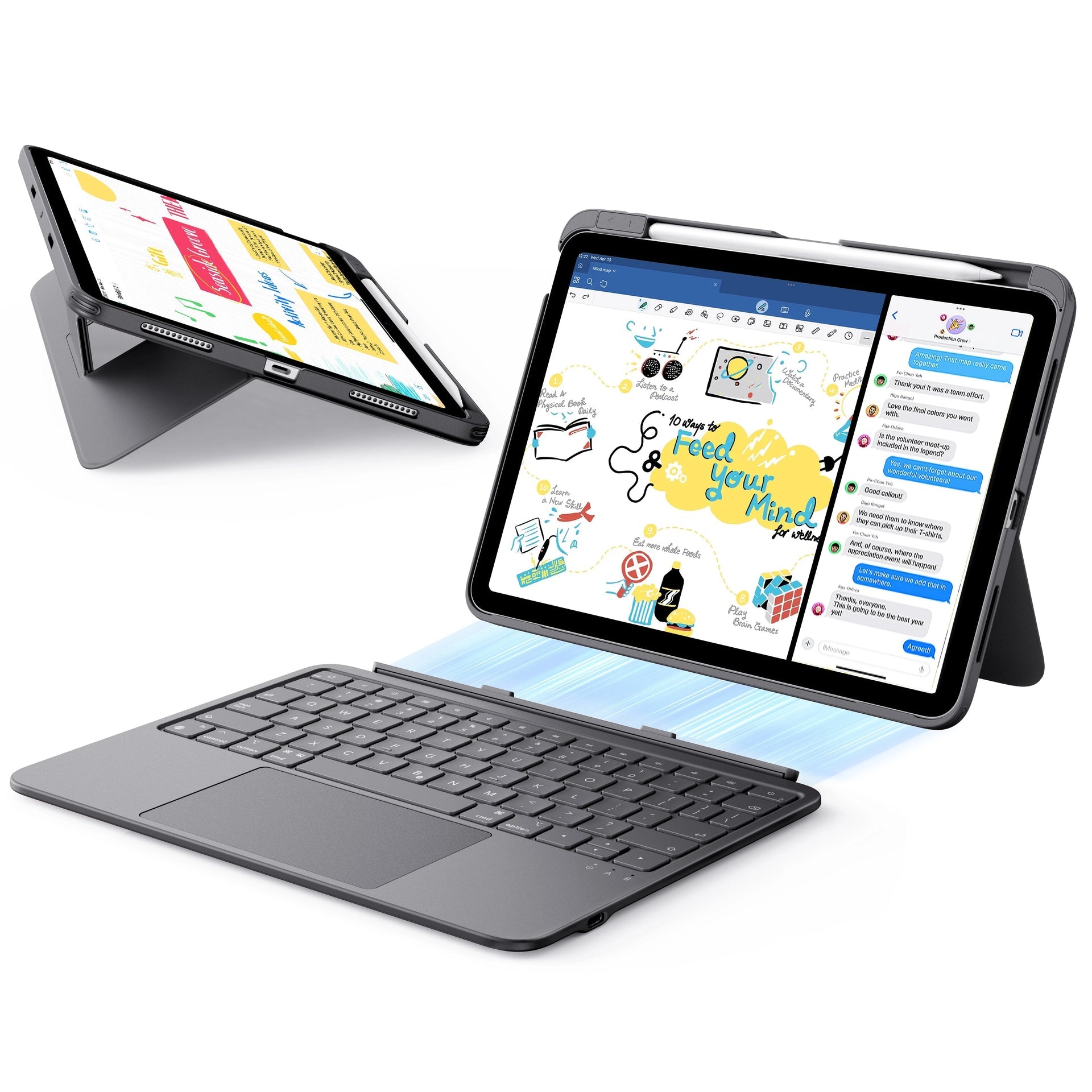 iPad Air 11" (M4) 2026 Flex Keyboard Case (Detachable)-US Layout