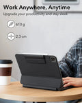 Black Rebound iPad Air 11-inch (M4) 2026 Magnetic Folio Keyboard Case