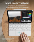 iPad Air 11” (M4) 2026 Rebound Magnetic Keyboard Case-multi touch trackpad