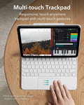 iPad Air 11” (M4) 2026 Rebound Magnetic Keyboard Case-multi touch trackpad